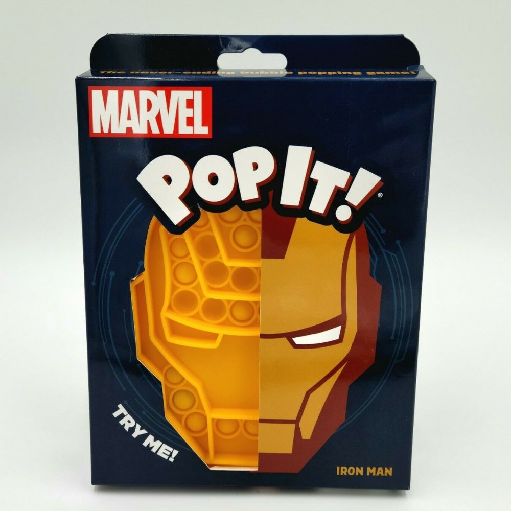Disney POP IT! Sensory Fun IRON MAN Original Popping Game MOTOR SKILLS Fidget